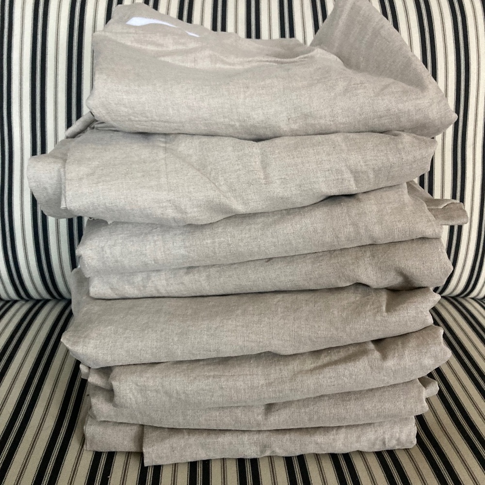 4 panels Pottery Barn linen/cotton curtains (two sets available)